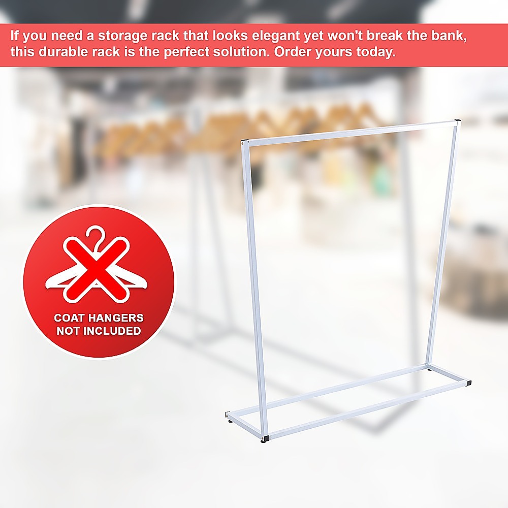 Commercial Clothing Garment Rack Retail Shop White 9