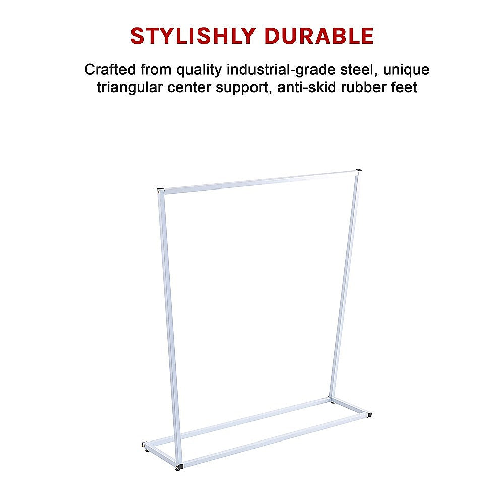 Commercial Clothing Garment Rack Retail Shop White 11