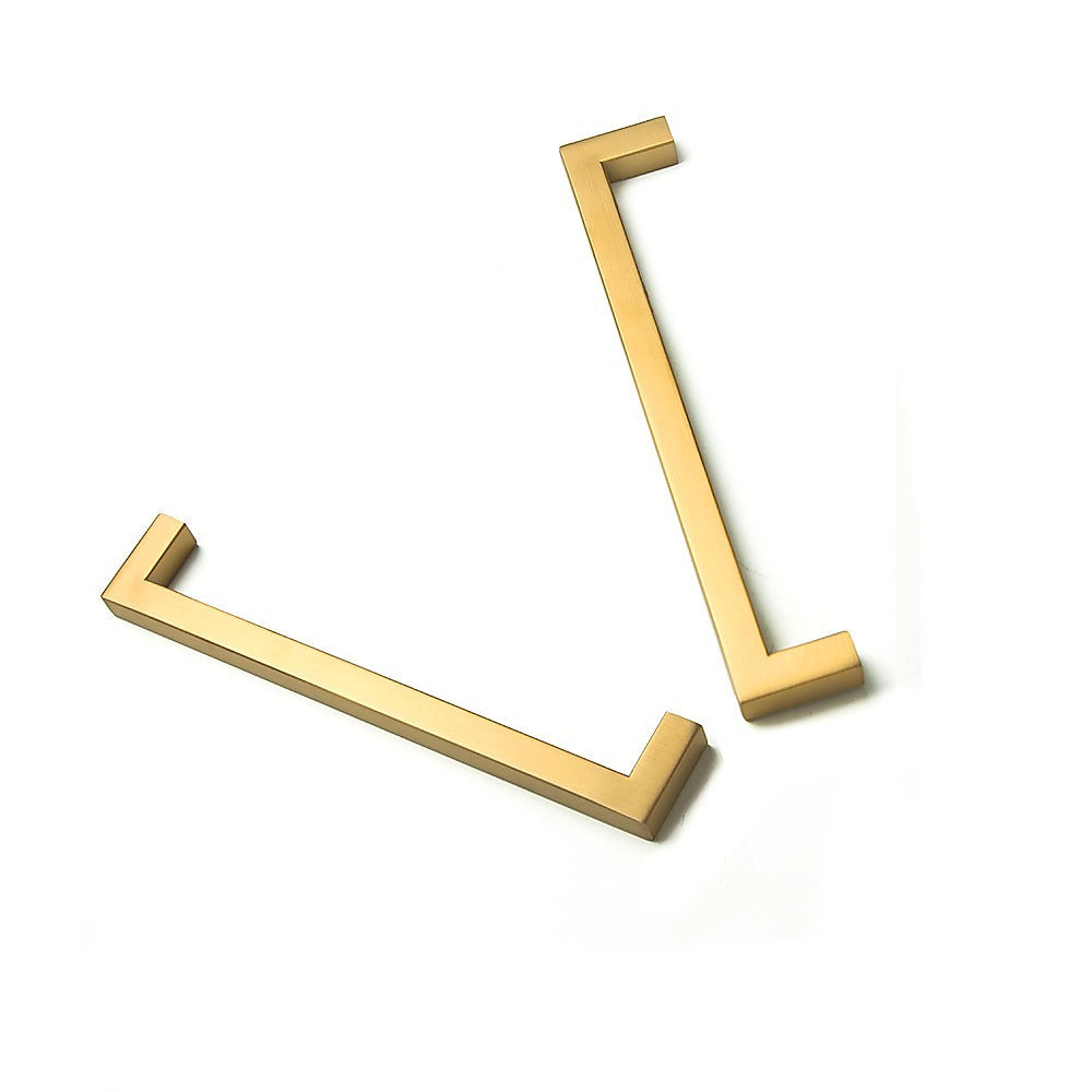 15 x Brushed Brass Drawer Pulls Kitchen Cabinet Handles - Gold Finish 192mm 4