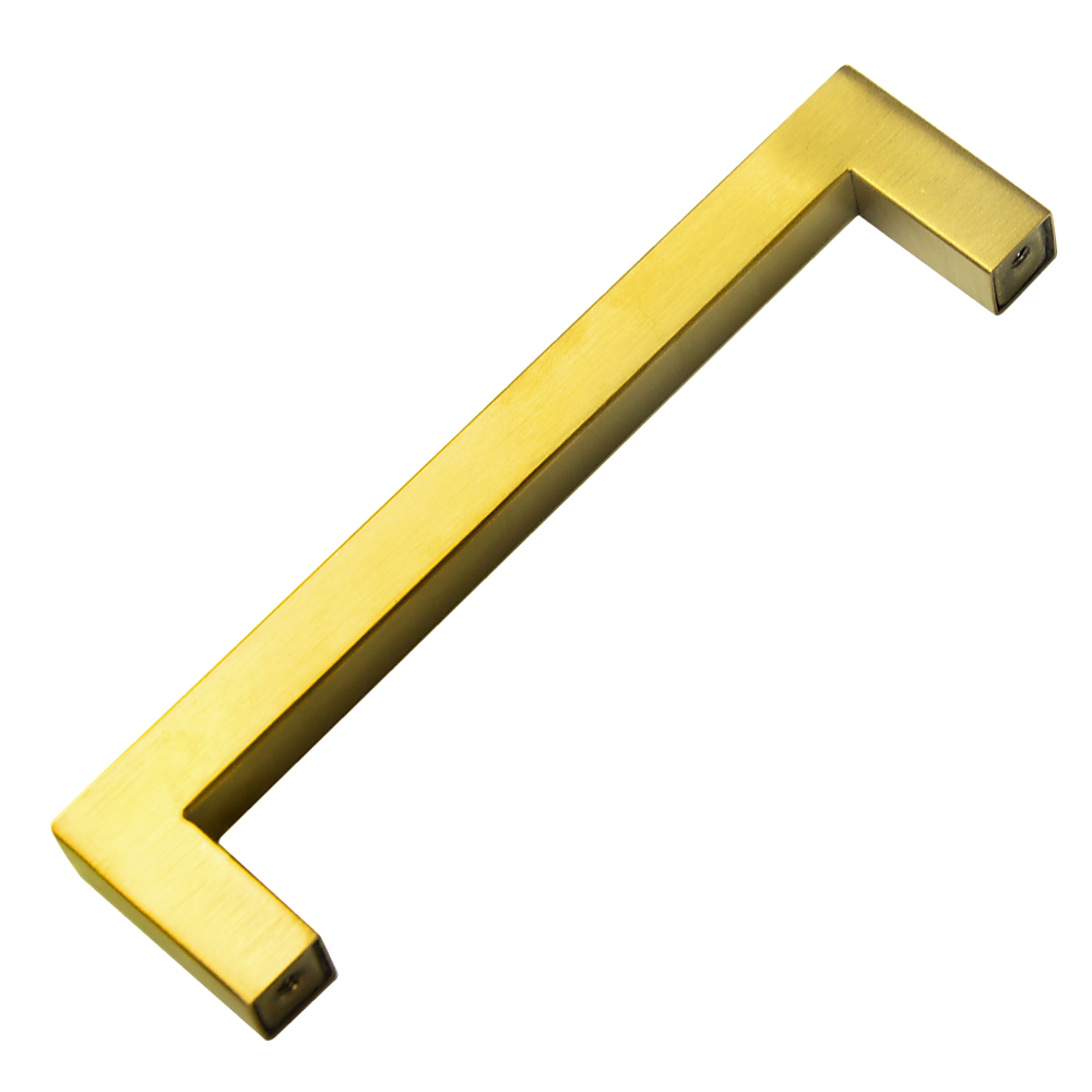 15x Brushed Brass Drawer Pulls Kitchen Cabinet Handles - Gold Finish 128mm 5