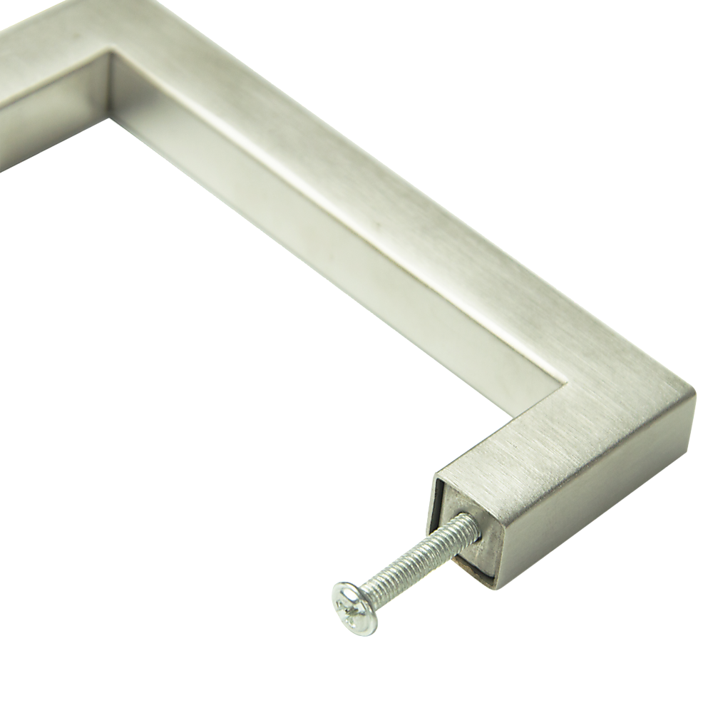 Brushed Nickel Stainless Steel Kitchen Cabinet Square Drawer Pull Door Handles 15-Pack 7