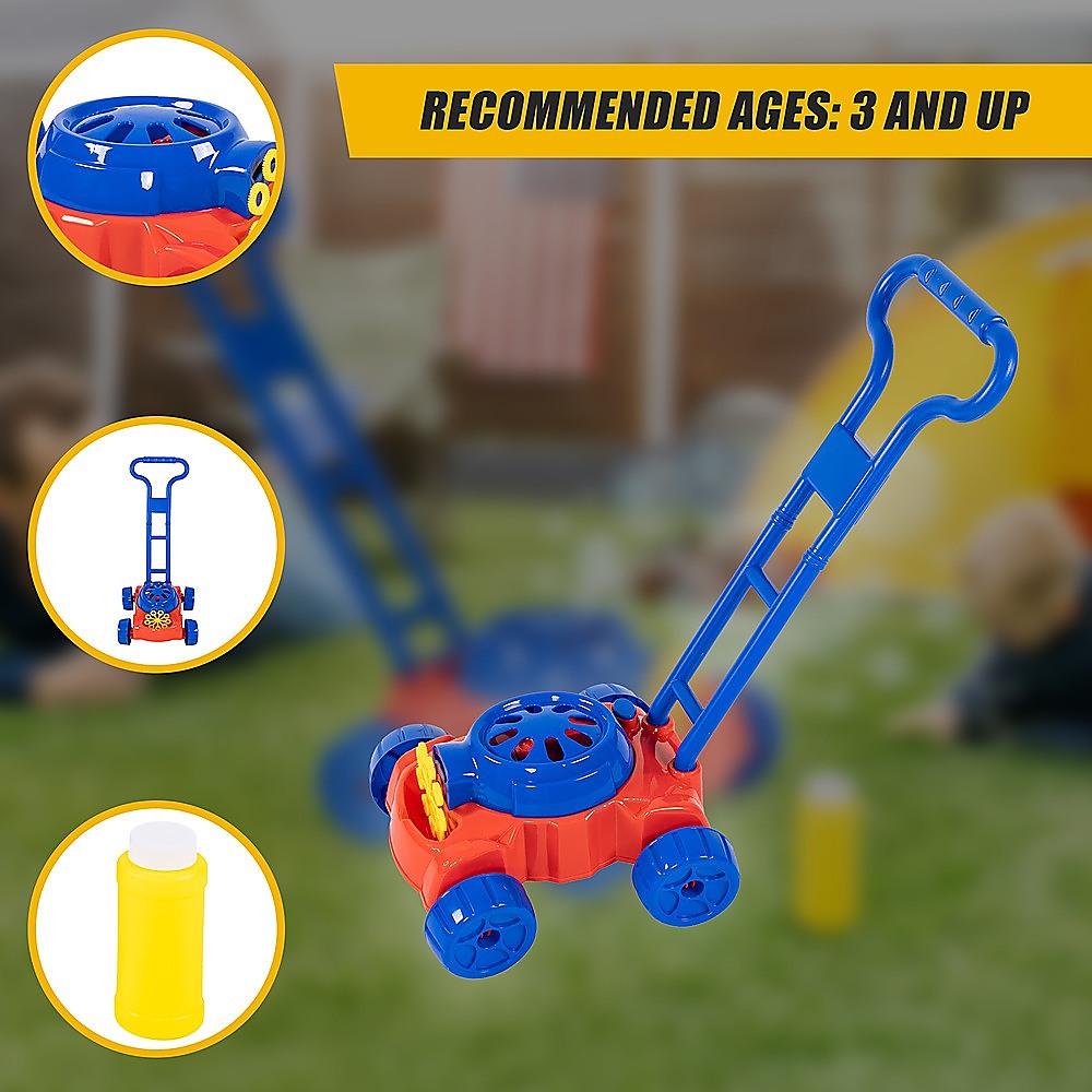 Kids Bubble Lawnmower Bubbles Machine Blower Outdoor Garden Party Toddler Toy 7