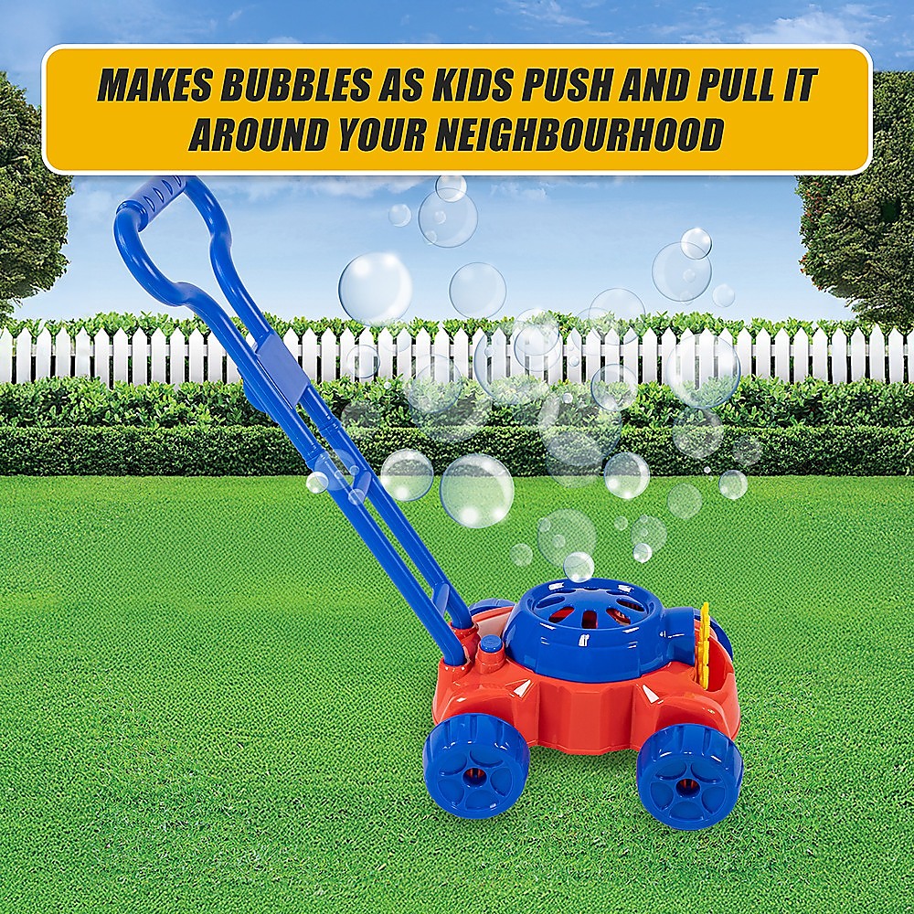 Kids Bubble Lawnmower Bubbles Machine Blower Outdoor Garden Party Toddler Toy 8