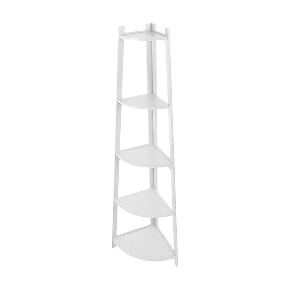 Corner Ladder Shelf Bookcase Display Storage Unit 6