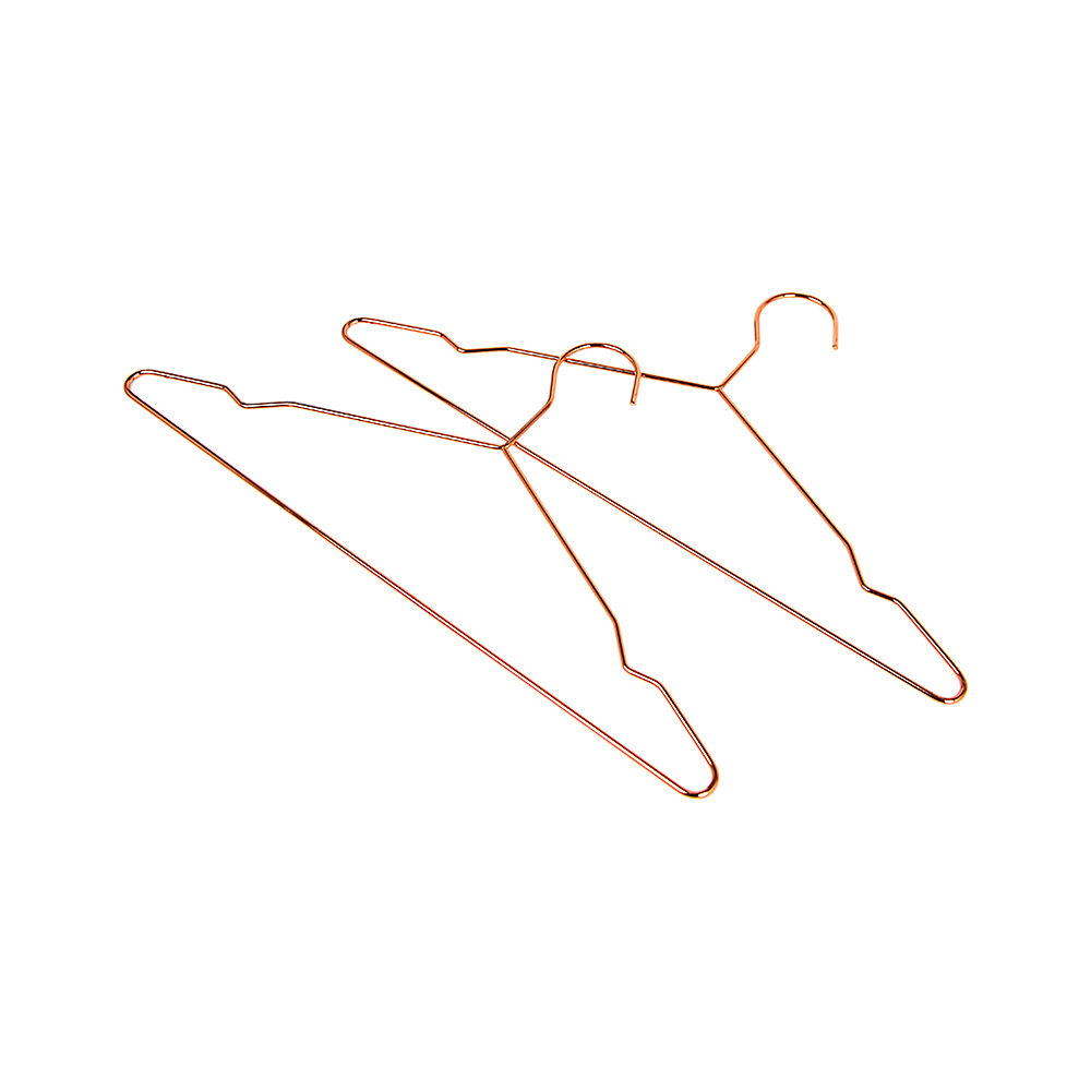 Adult 16.5" Rose Gold Shiny Metal Wire Coat Suit Top Clothes Hangers (30pc per set) 7