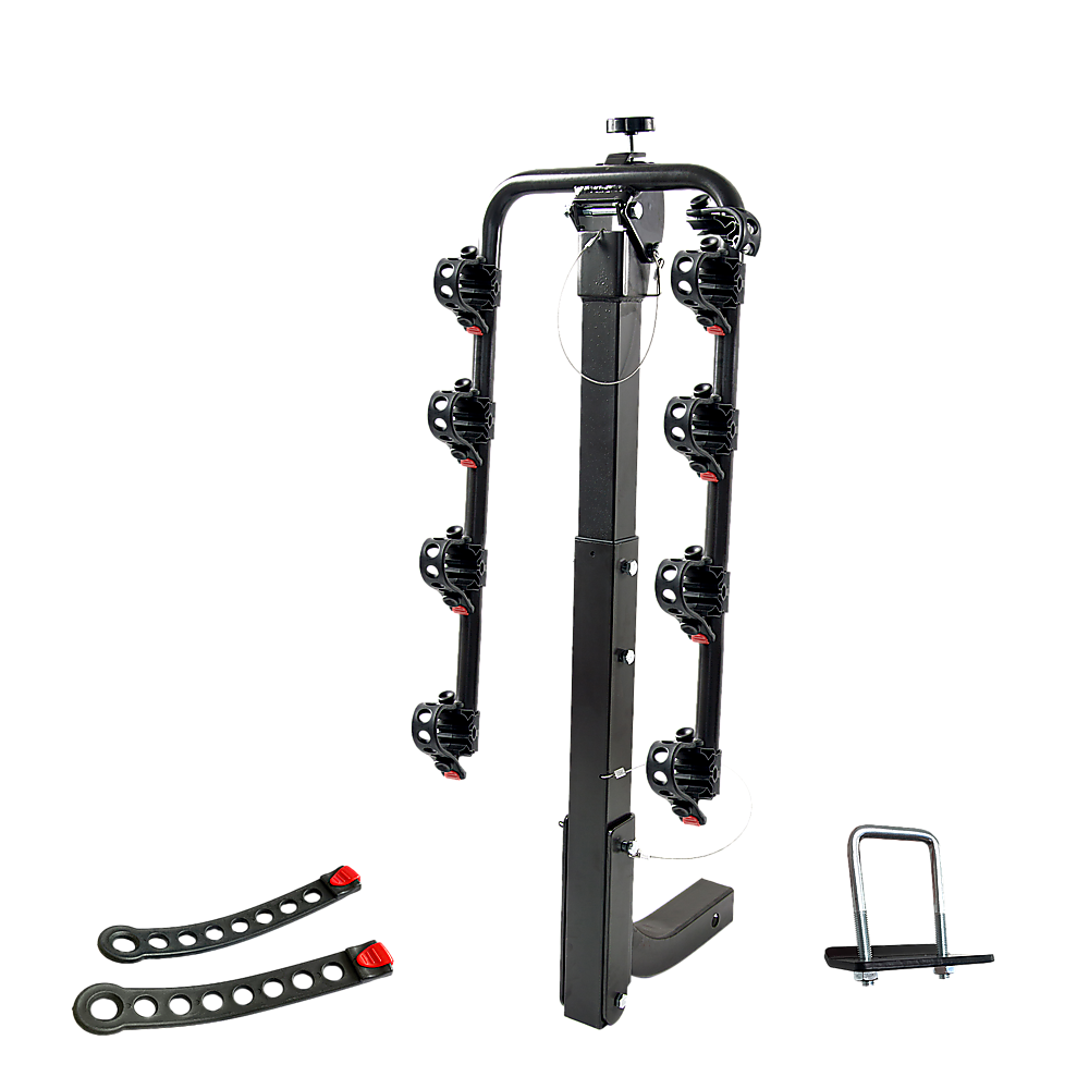 Premium 4-Bike Carrier Rack Hitch Mount Swing Down Bicycle Rack W/ 2" Receiver 5
