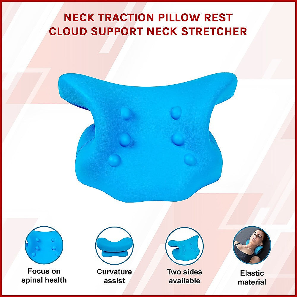 Neck Traction Pillow Rest Cloud Support Neck Stretcher 3