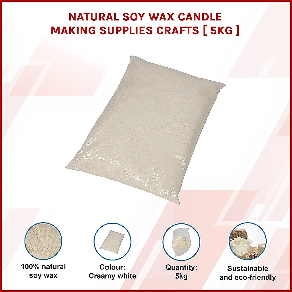 Natural Soy Wax Candle Making Supplies Crafts [ 5kg ] 3