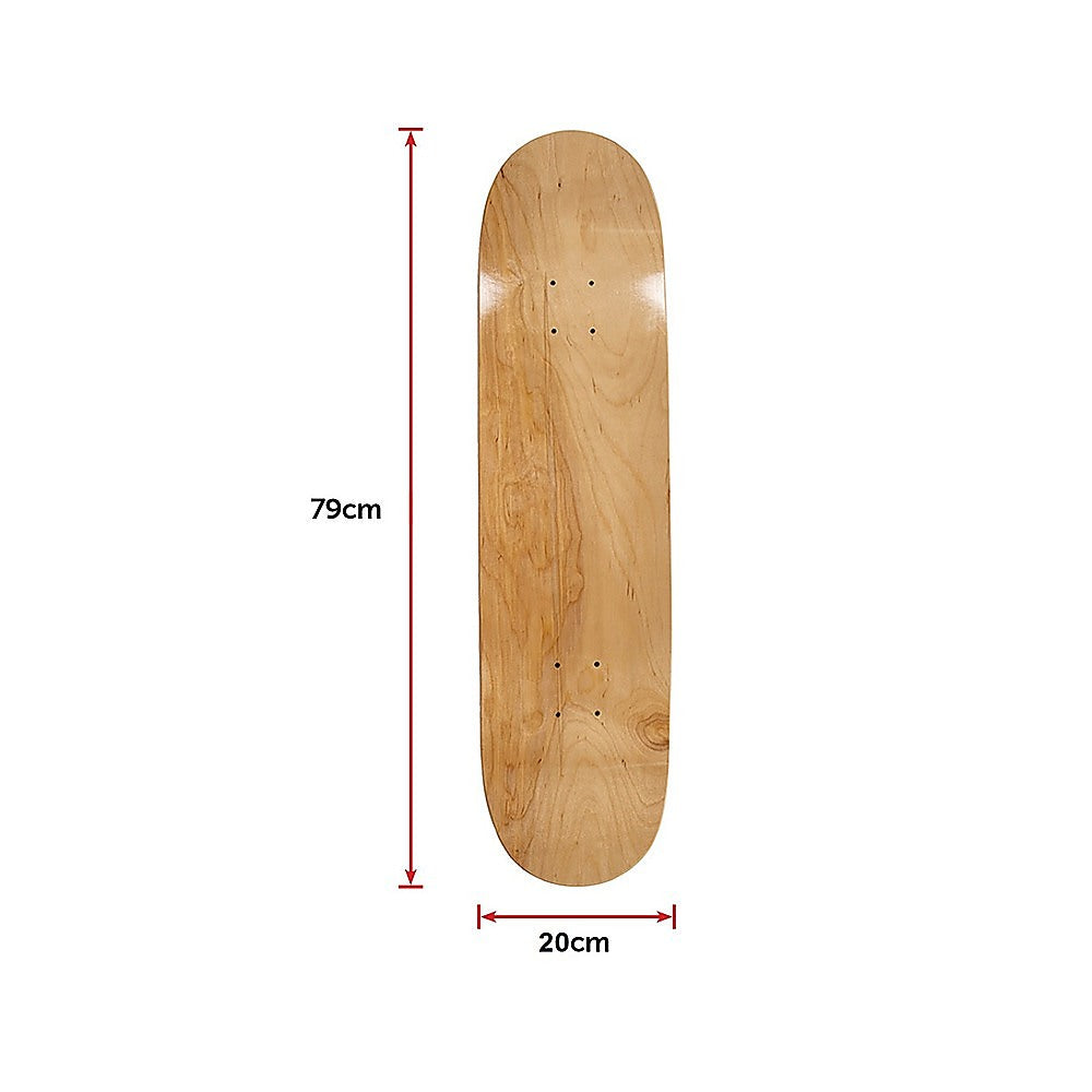 7 Layers Skateboard Deck Natural Wood Maple Double Concave Blank Skate Board DIY 12
