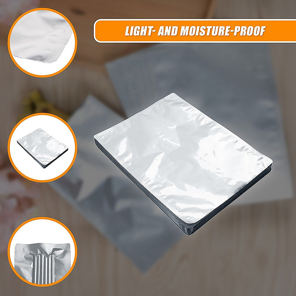 100x Food Vacuum Bags Pouch Foil Aluminum Storage Bags Heat Seal 30x40cm 7