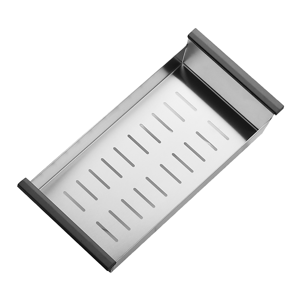 BRIENZ 32-inch Nano Workstation Ledge Undermount 16 Gauge Stainless Steel Kitchen Sink Single Bowl 9