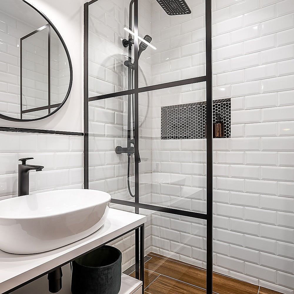 Tiles 3D Peel and Stick Wall Tile Subway White (30 x 30cm x 10 sheets) 7