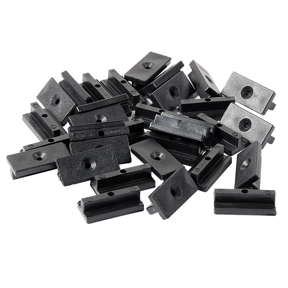 100 Composite Decking Hidden Fixing Fasteners Plastic T Clips & Screws 7