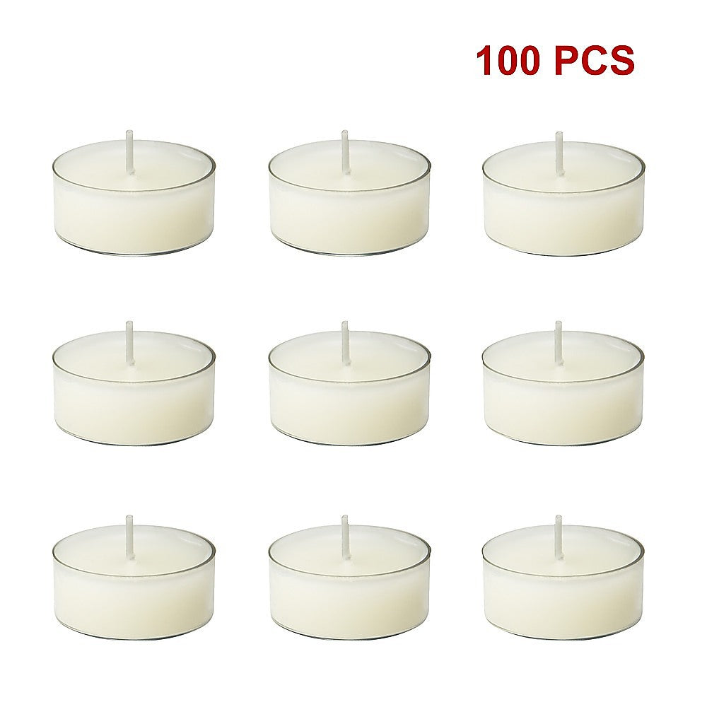 Bulk Buy Unscented SOY WAX Tealights, Soy Wax Tealight Candles - (100pc per set) 7