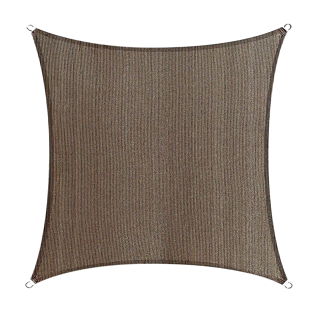 Rectangle Sun Shade Sail Fabric Garden Patio Pool Awning Canopy Cover Coffee 3