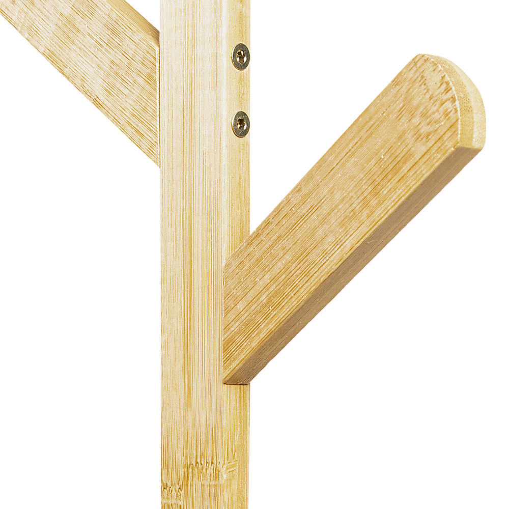 Clothes Coat Rack Garment Stand Shelf Wooden Tree Hanger Bag Hat Hook Holder 7