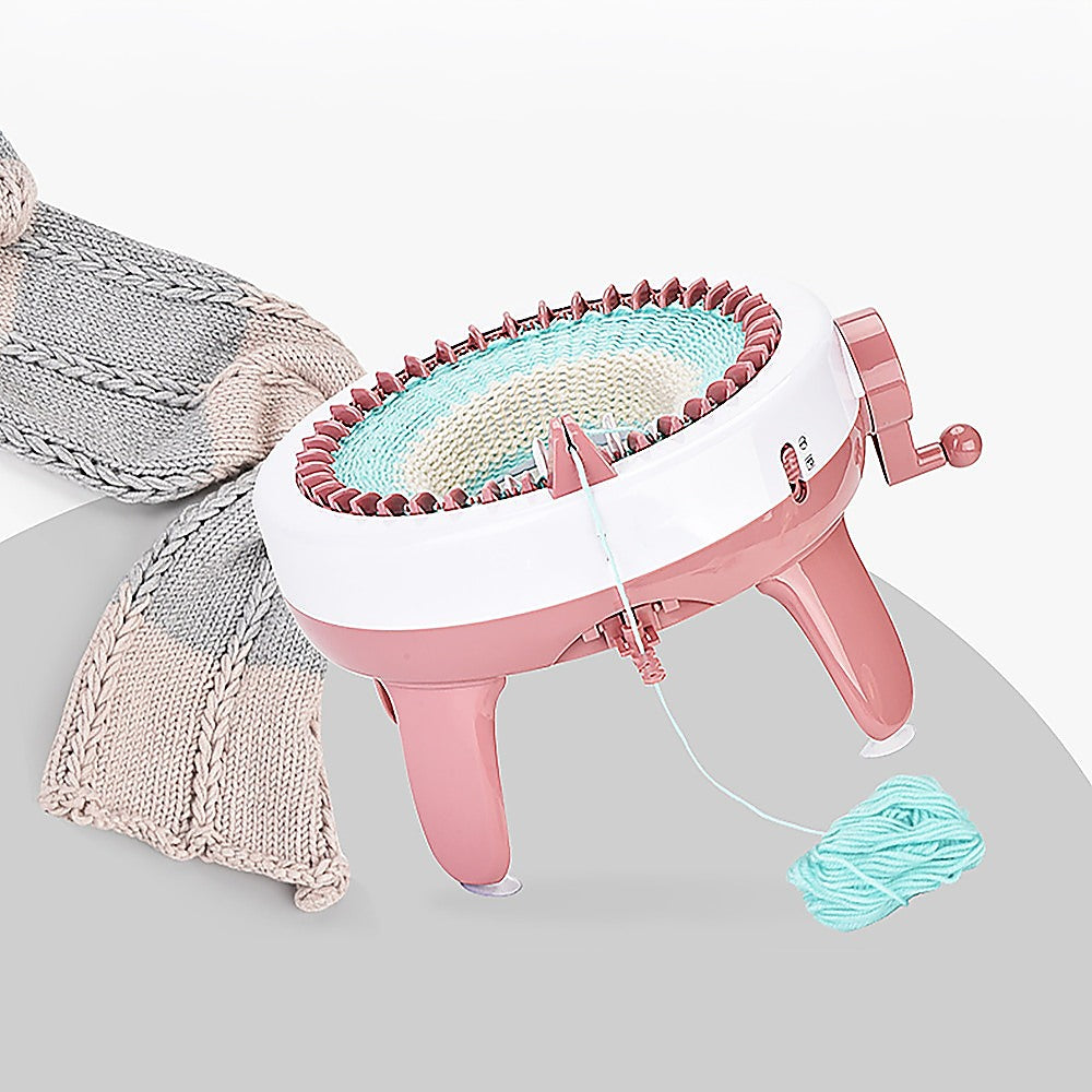 DIY Knitting Machine Smart Weaving Knit Rotating Kids Toy Scarf Sock Hat Gift 5