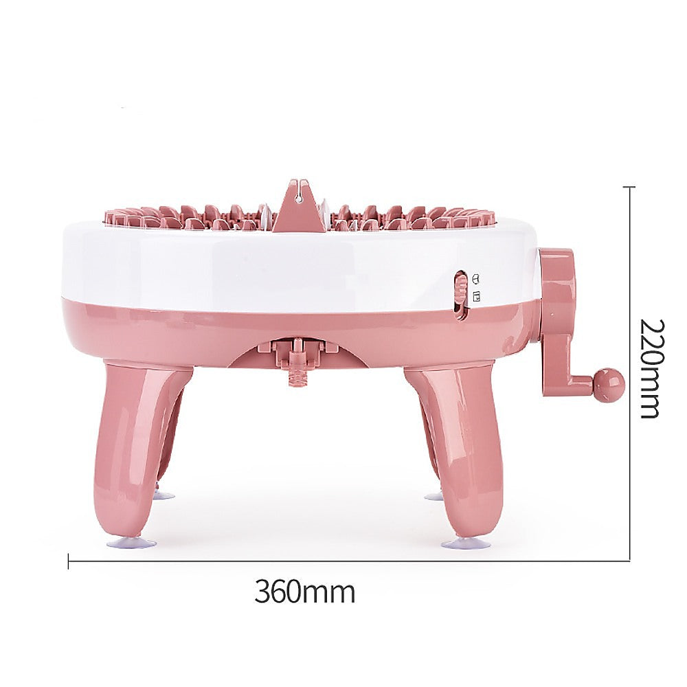 DIY Knitting Machine Smart Weaving Knit Rotating Kids Toy Scarf Sock Hat Gift 12