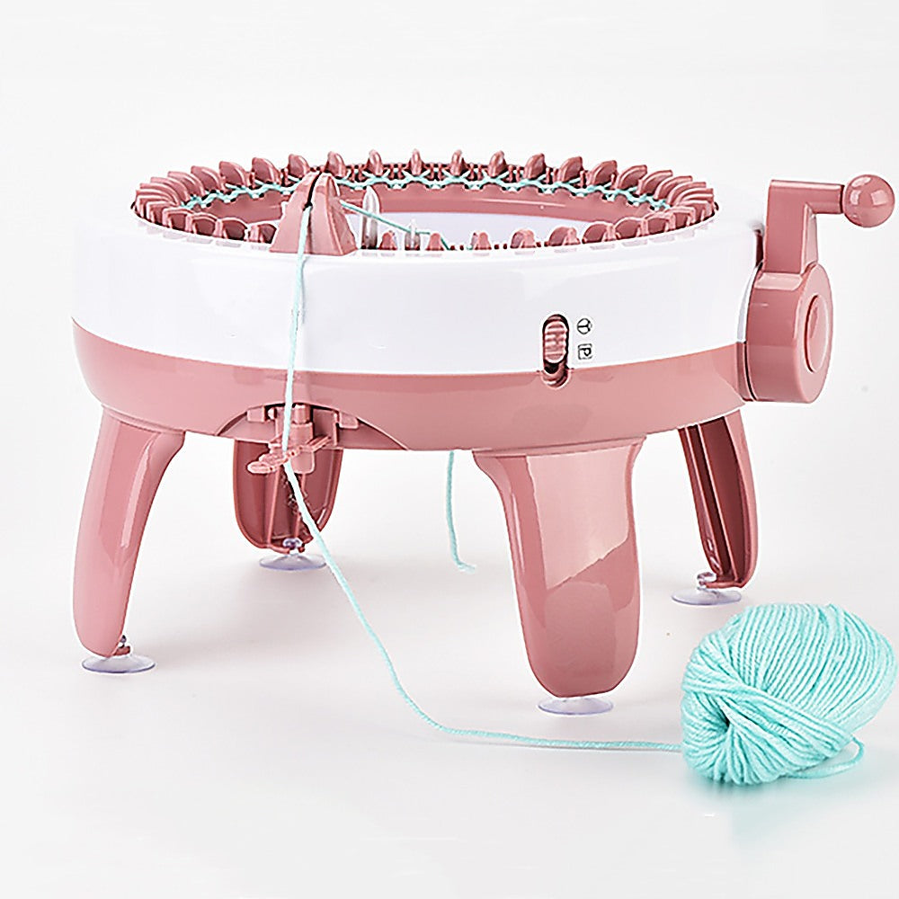 DIY Knitting Machine Smart Weaving Knit Rotating Kids Toy Scarf Sock Hat Gift 9