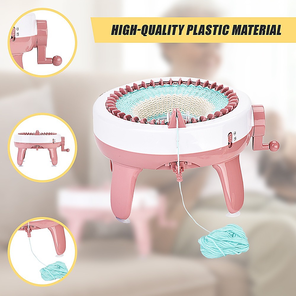 DIY Knitting Machine Smart Weaving Knit Rotating Kids Toy Scarf Sock Hat Gift 10