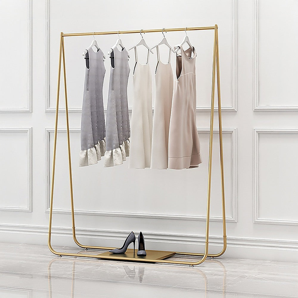 Gold Clothing Retail Shop Commercial Garment Display Rack 4