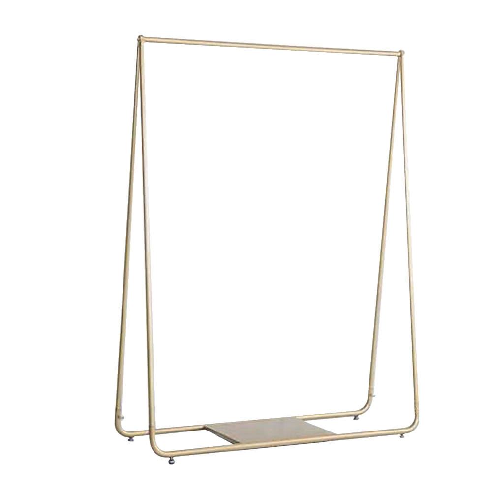 Gold Clothing Retail Shop Commercial Garment Display Rack 5