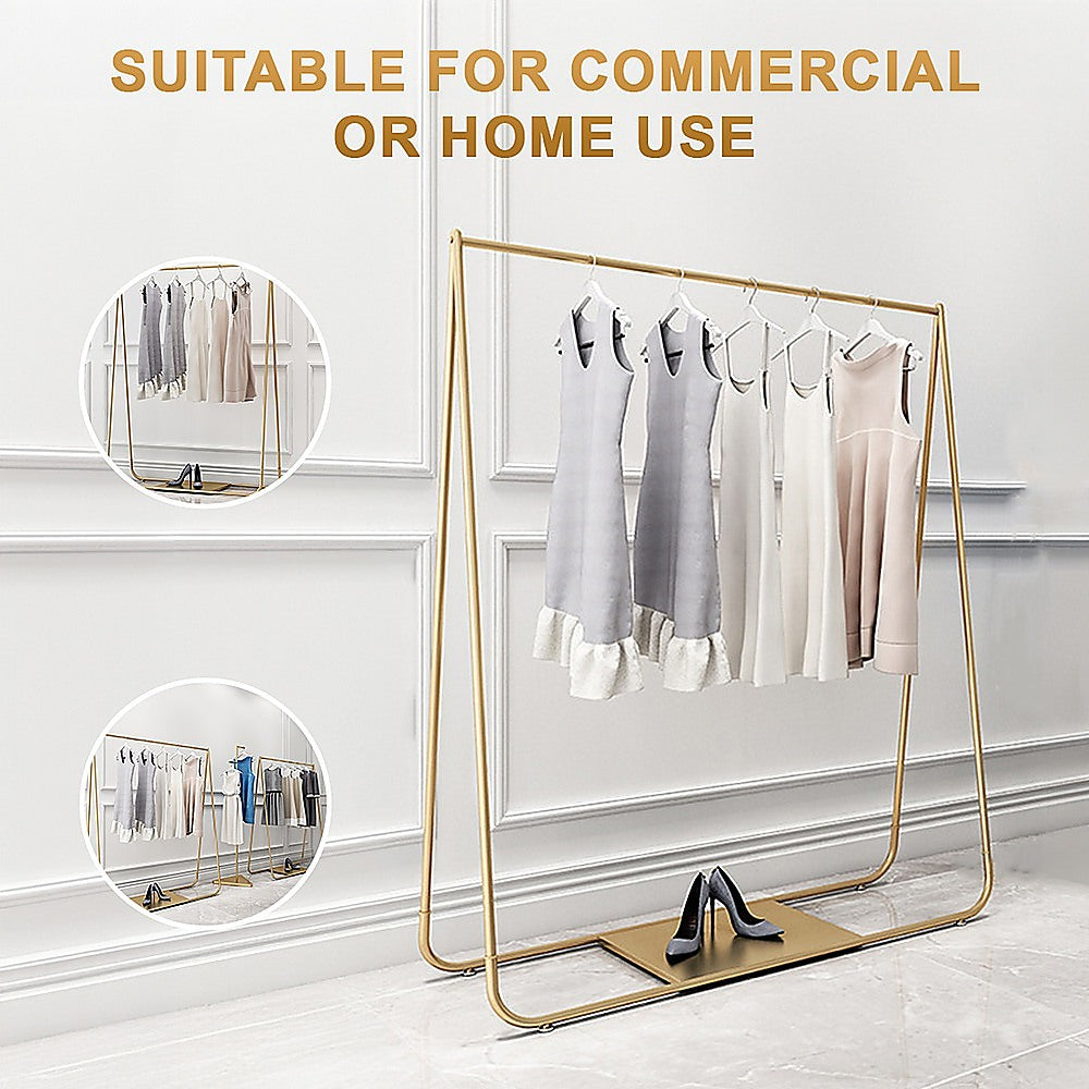 Gold Clothing Retail Shop Commercial Garment Display Rack 6