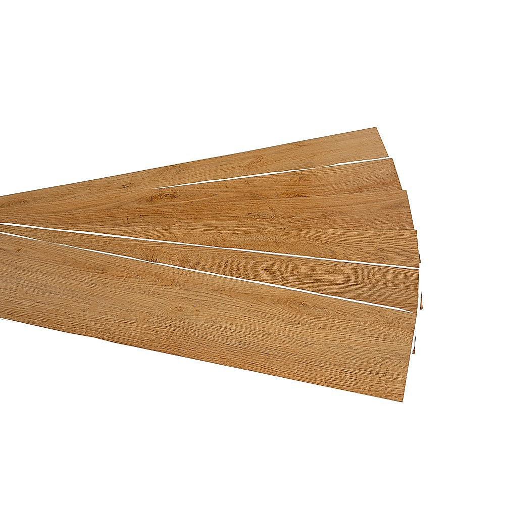 Vinyl Floor Tiles Self Adhesive Flooring Oak Wood Grain 16 Pack 2.3SQM 4