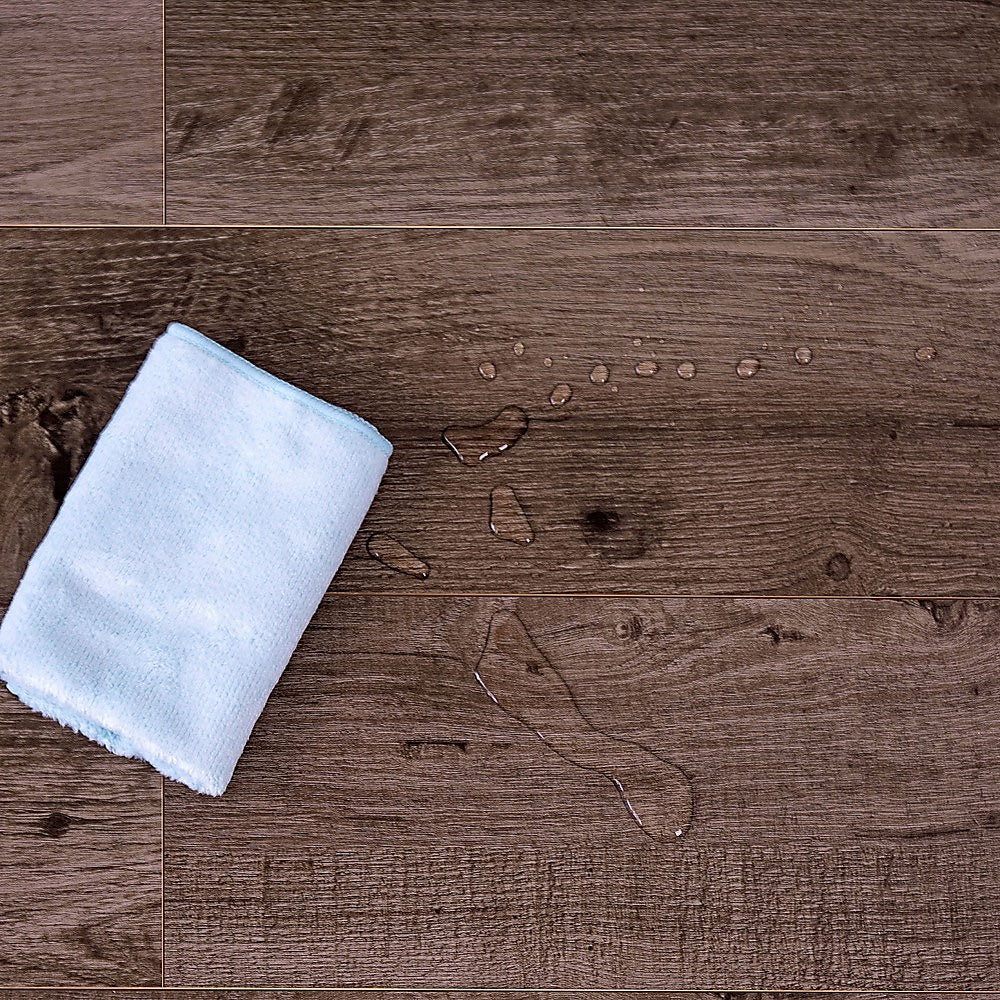 Vinyl Floor Tiles Self Adhesive Flooring Black Walnut Wood Grain 16 Pack 2.3SQM 3