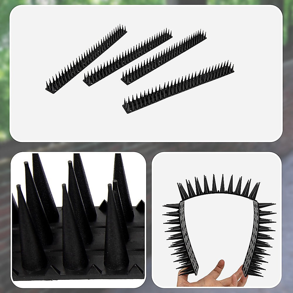 12pc Bird Spikes Human Cat Possum Mouse Pest Control Spiked Fence Wall Deterrent 8