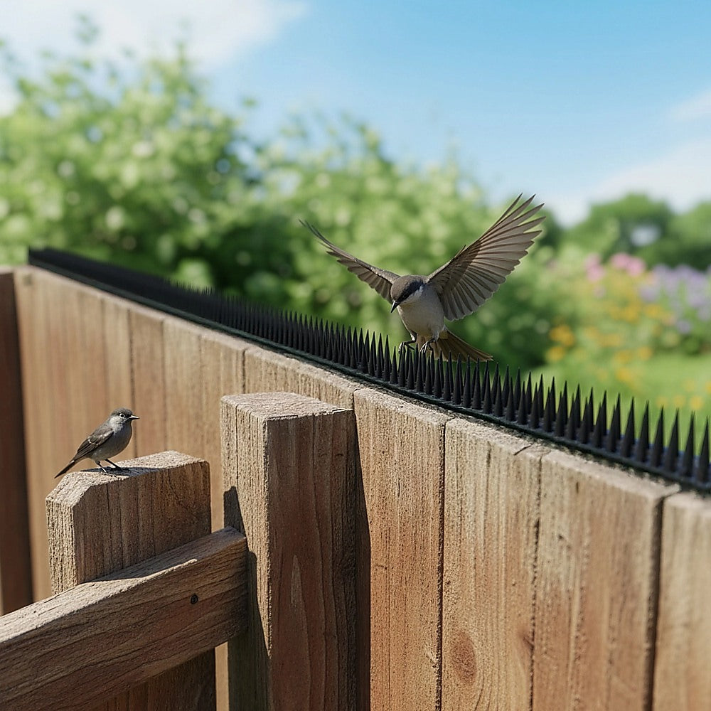 12pc Bird Spikes Human Cat Possum Mouse Pest Control Spiked Fence Wall Deterrent 5