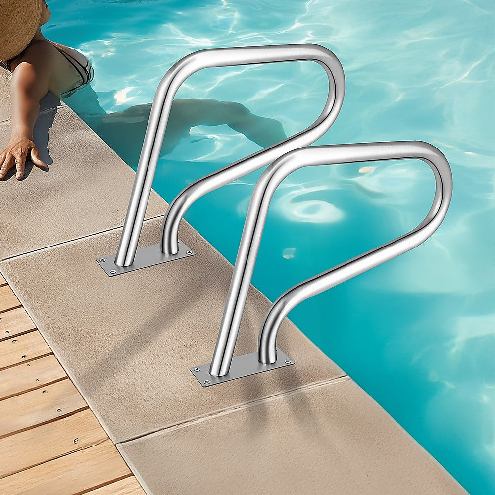 Swimming Pool Hand Rail Step Grab Rail 76.2x55.8cm with Drill Bit 7