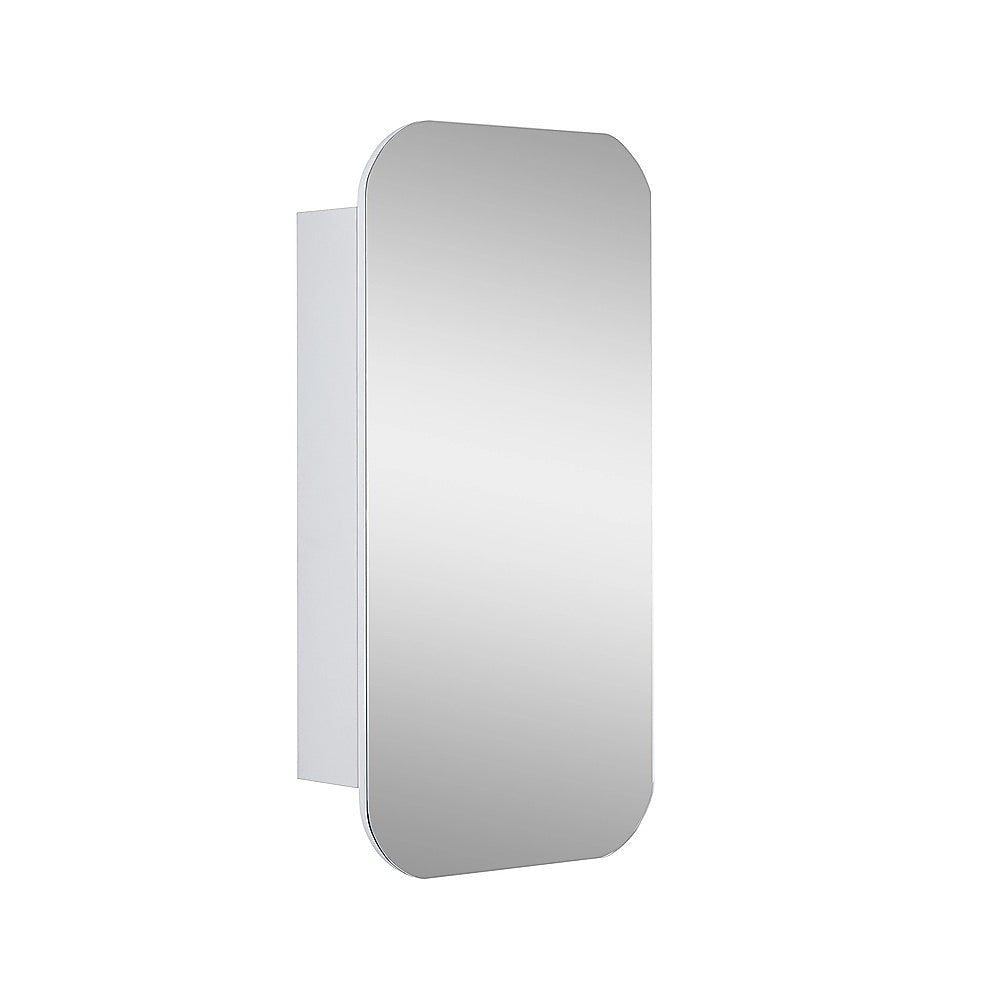 Rectangle Wall Hung Bathroom Mirror Shaving Cabinet Vanity Matte White 7