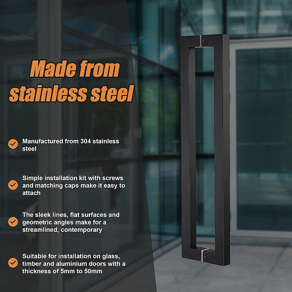 Entrance Door Pull Handle Matte Black 1200mm 8