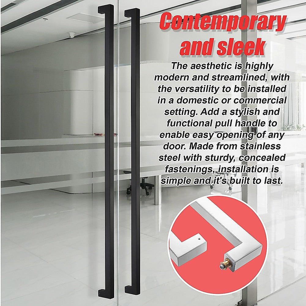 Entrance Door Pull Handle Matte Black 1500mm 6