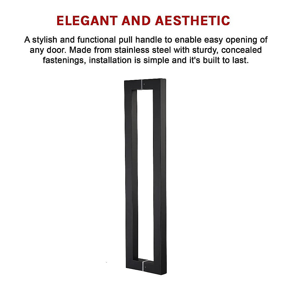 Entrance Door Pull Handle Matte Black 1500mm 10