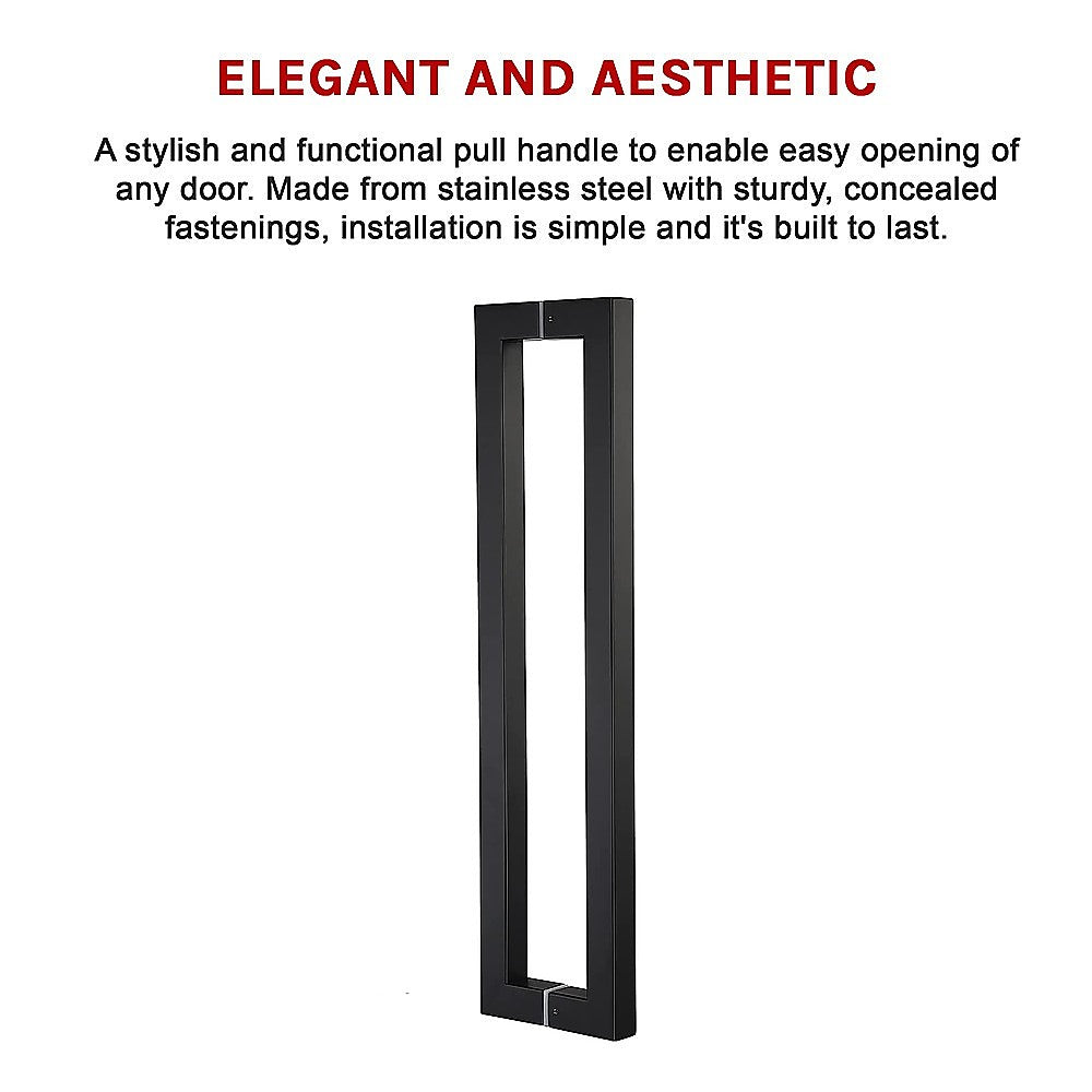 Entrance Door Pull Handle Matte Black 1800mm 7