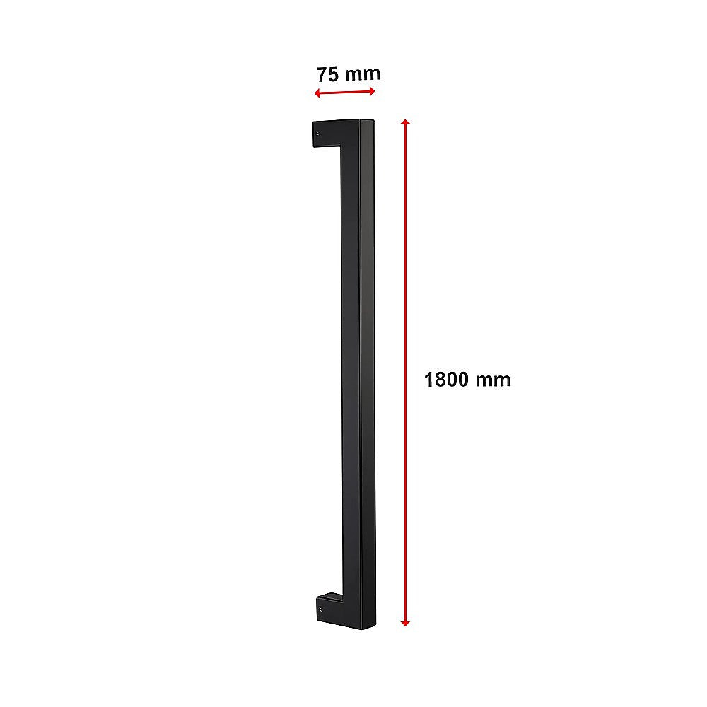 Entrance Door Pull Handle Matte Black 1800mm 8