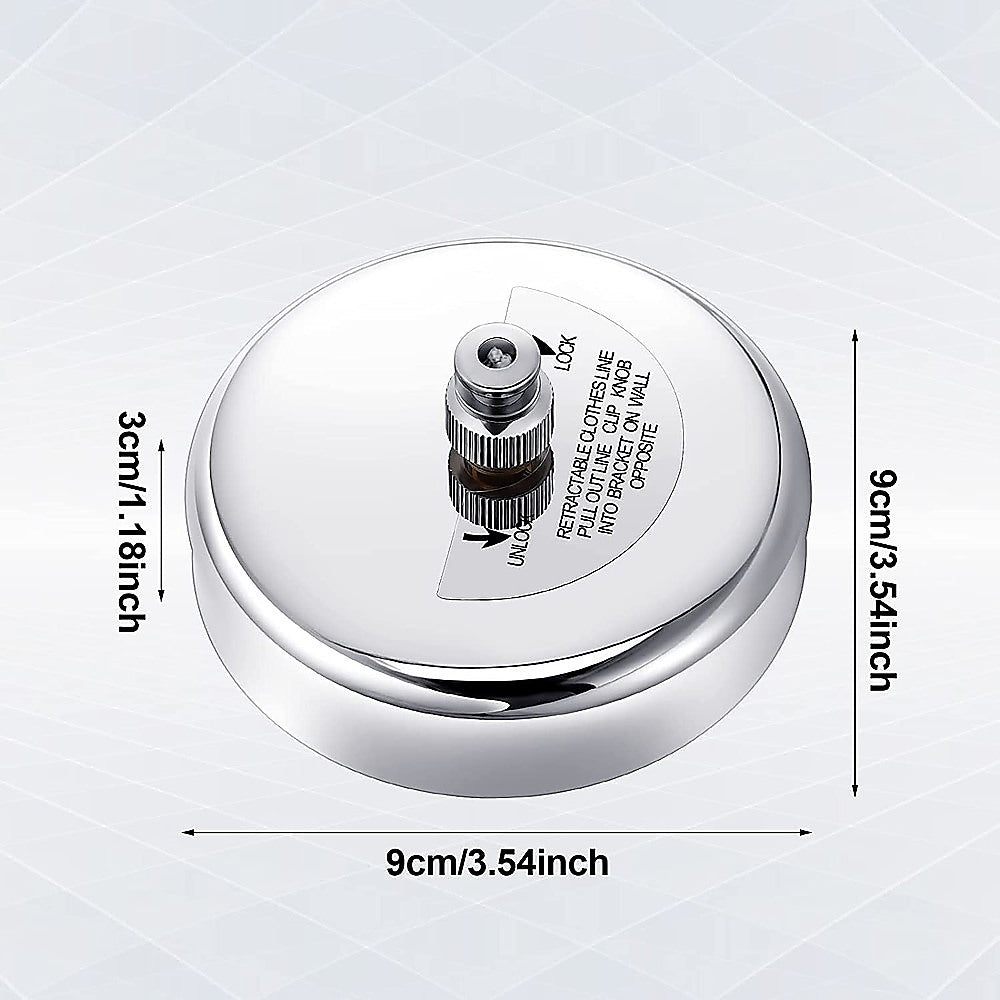 Stainless Steel Retractable Single Clothes Line Dryer Laundry Indoor Outdoor 6