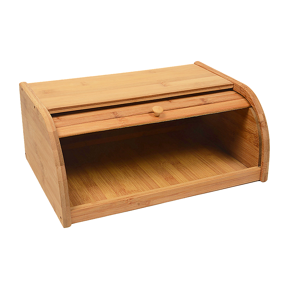 Bamboo Bread Bin Storage Box Kitchen Loaf Pastry Container 5