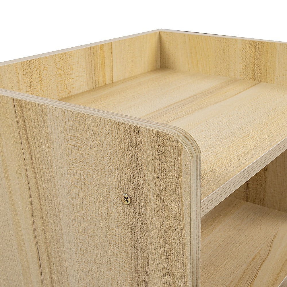 Bedside Tables Drawers Side Table Bedroom Furniture Nightstand Wood Unit 5