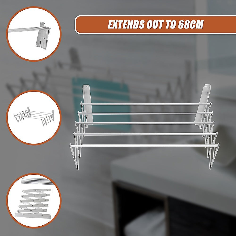 Pull Out Clothes Airer – Expanding Laundry Drying Line for Caravan, RV & Home 8