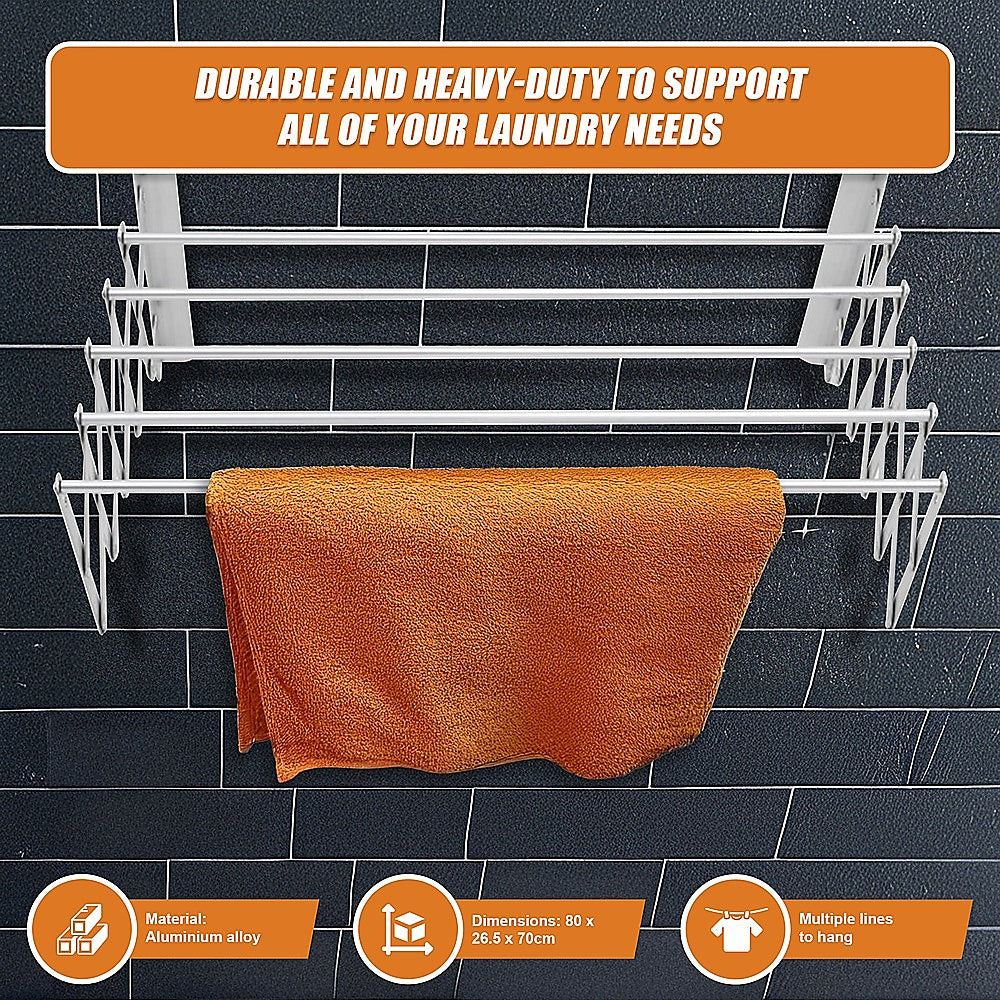 Pull Out Clothes Airer – Expanding Laundry Drying Line for Caravan, RV & Home 9