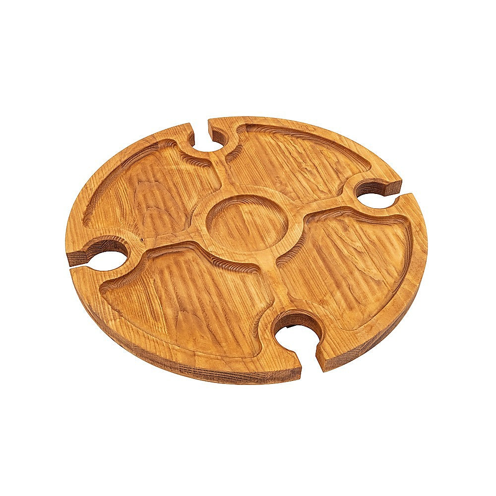 Outdoor Picnic Table Wooden Portable Folding Mini Wine Rack Picnic Table 4