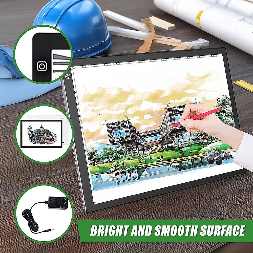 A2 LED Light Box Tracing Board Art Design Stencil Tattoo Copy Drawing Pad 8