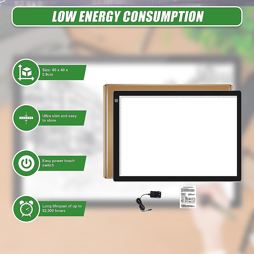 A2 LED Light Box Tracing Board Art Design Stencil Tattoo Copy Drawing Pad 9