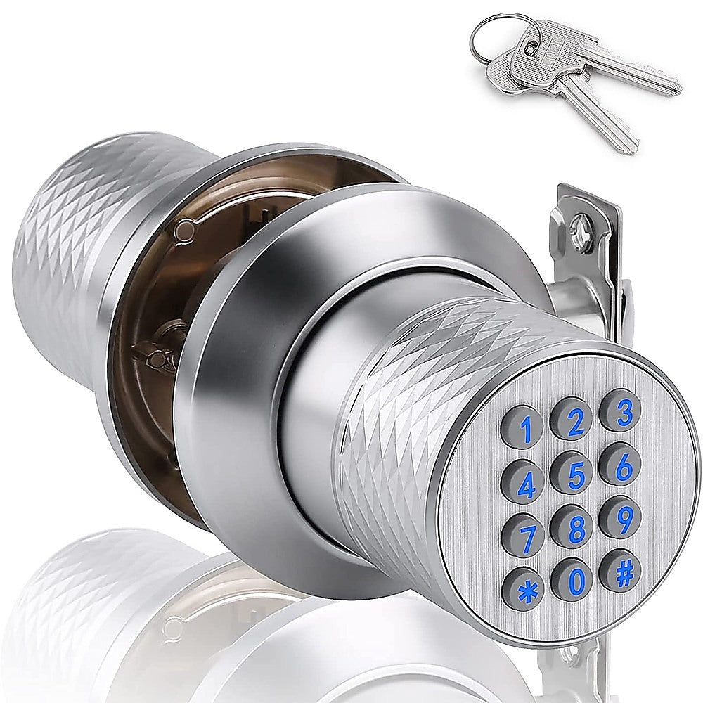 Digital Electronic Code Door Lock Keyless Entry Keypad Programmable Lock Knob 6