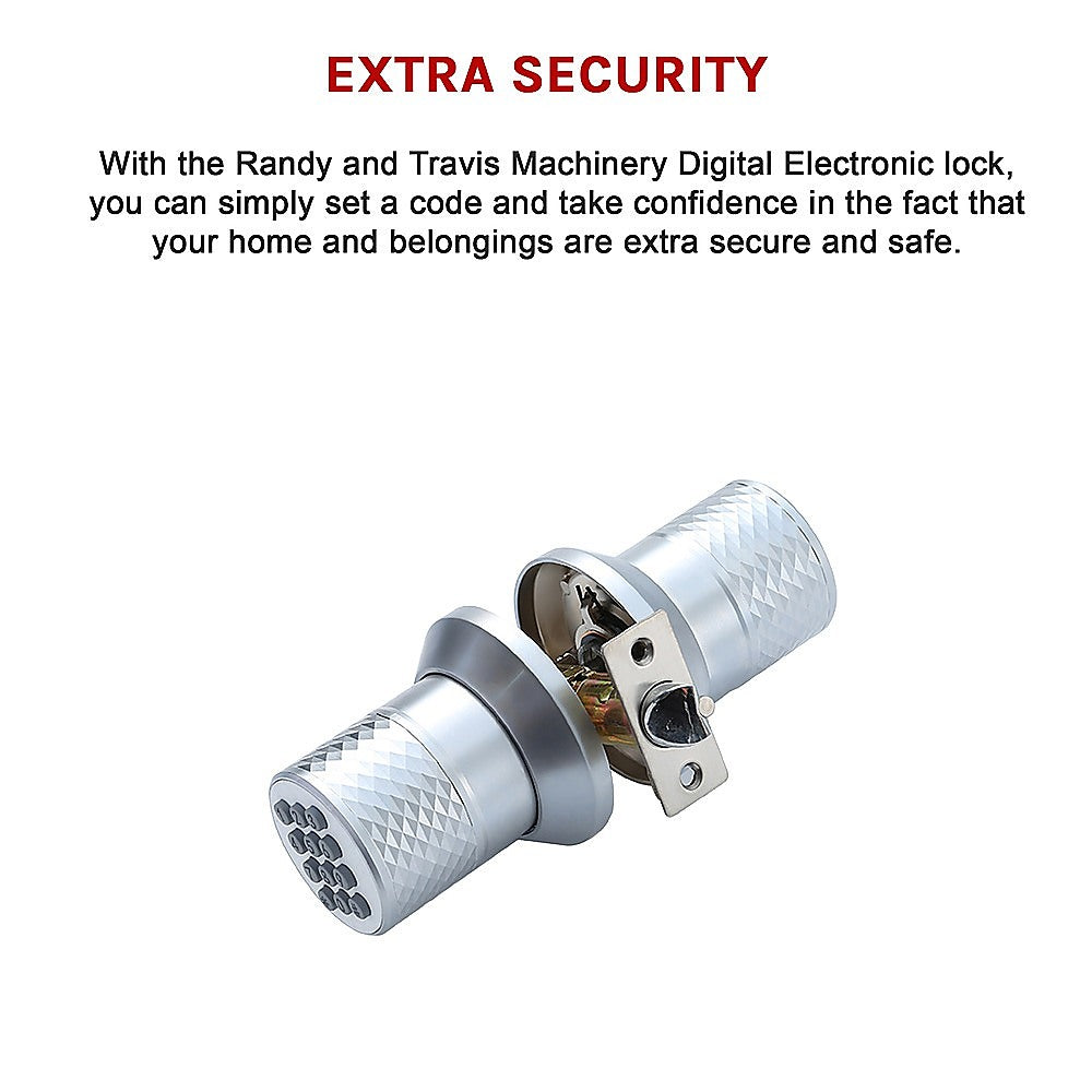 Digital Electronic Code Door Lock Keyless Entry Keypad Programmable Lock Knob 11