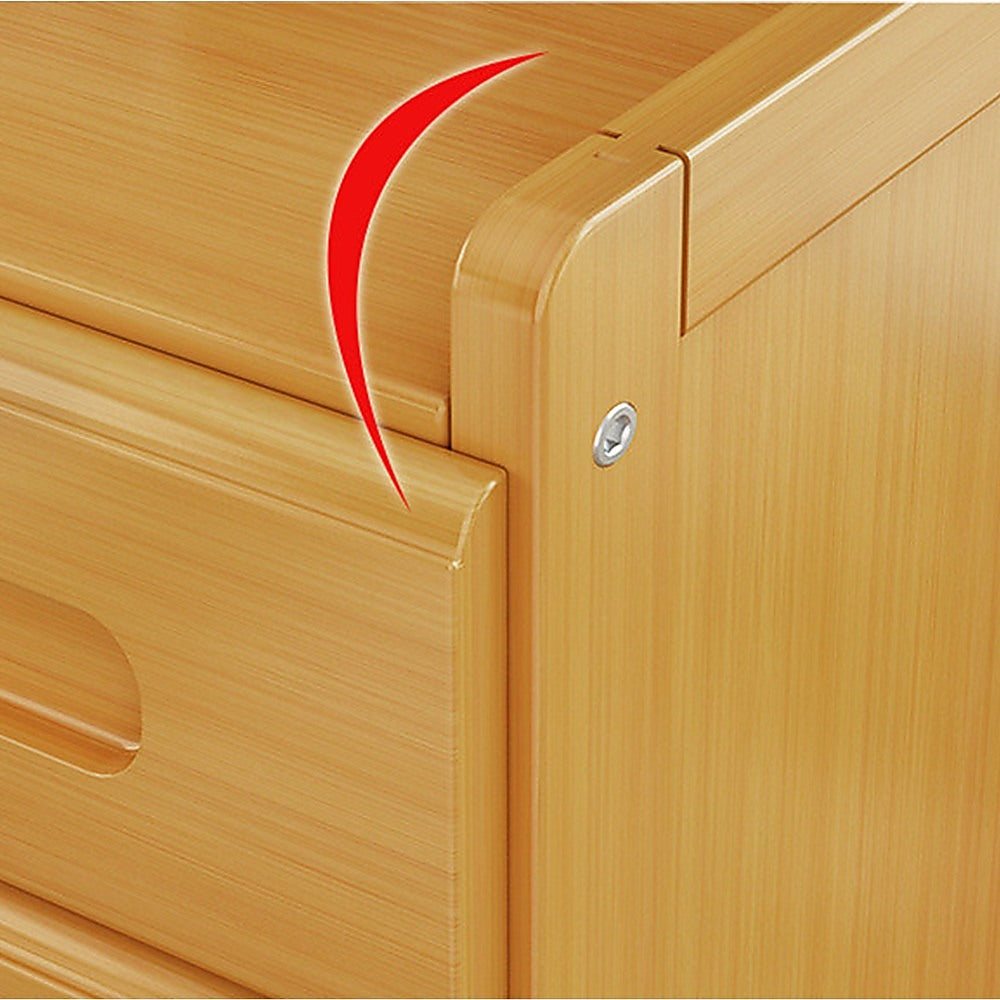 Bamboo Bedside Table Nightstand Storage Bedroom Sofa Side Stand 5