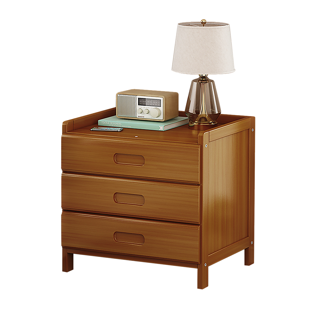 Bamboo Bedside Table Nightstand Storage Bedroom Sofa Side Stand 4